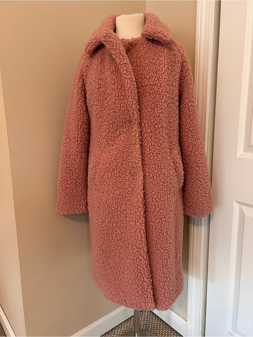 Lucky Brand Mauve Pink Teddy Jacket